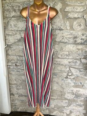 Pull&Bear Striped Midi Dress